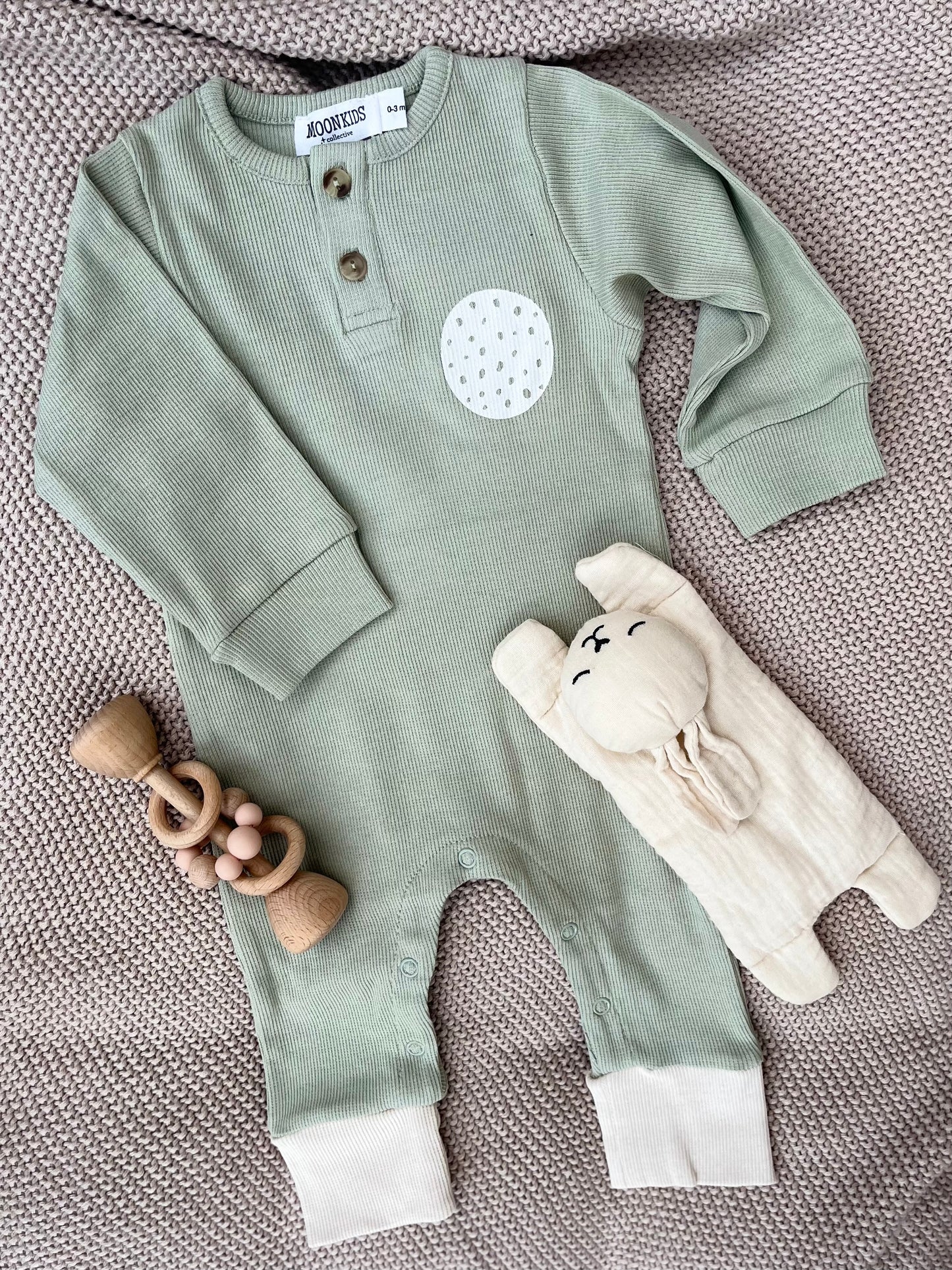 Sage Green Baby Romper